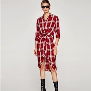 ZARA Red dress with knot